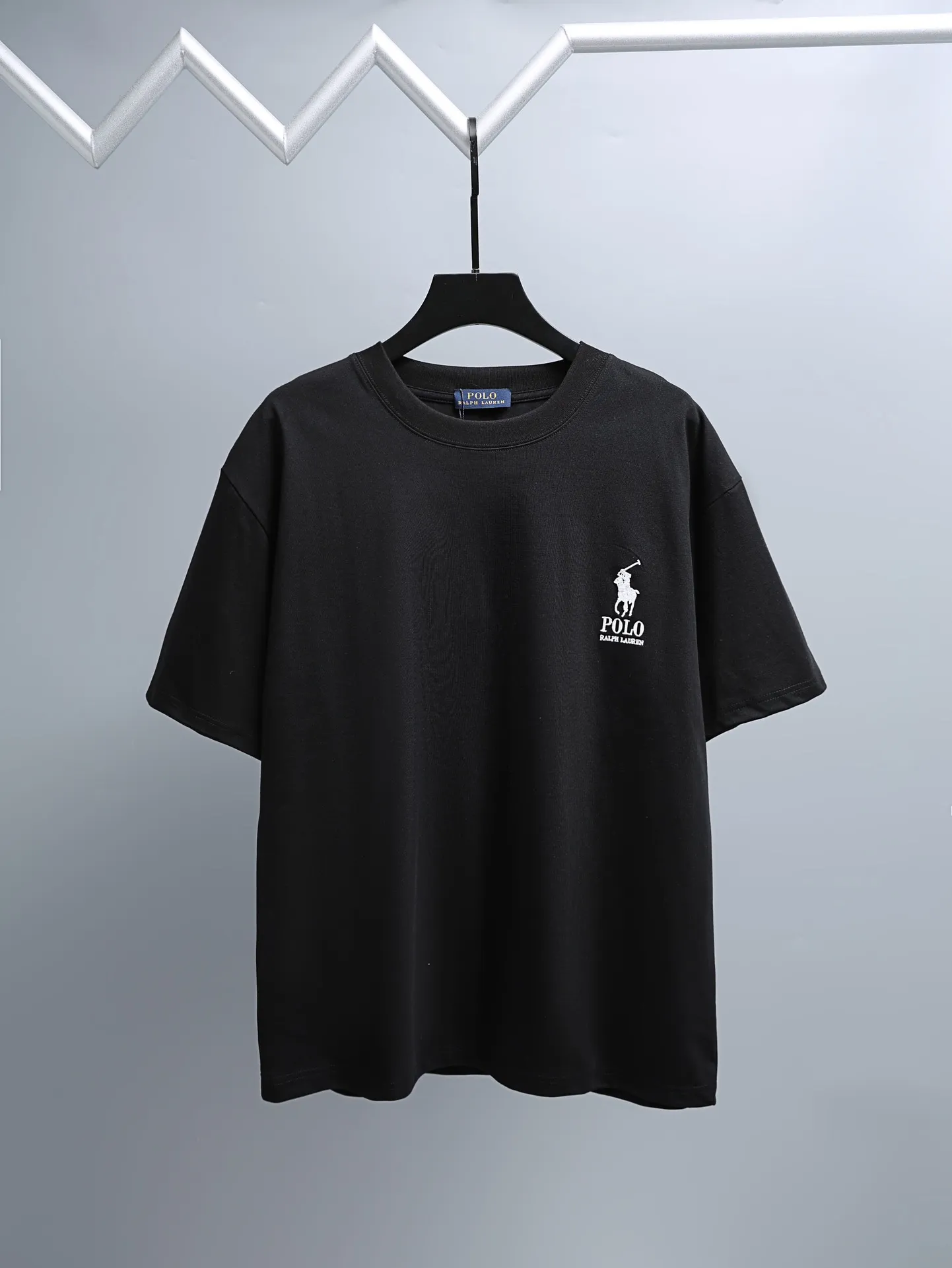 P170 Ralph Lauren* 2꯭0꯭2꯭6 new spring and summer models ❤️ Original ⌚️ higher version of Ralph Lauren. The fabric is made of 280 grams of high-density pure cotton. It does not deform or shrink. Process introduction: double thread movement. Precision embroidery on the chest ➕ back panel embroidery🪡 process Color: Black SIZE: S-XXL
